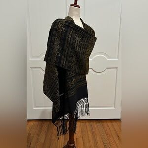 Traditional Mexican rebozo from Oaxaca Mex. Mexican shawl, Handloom!